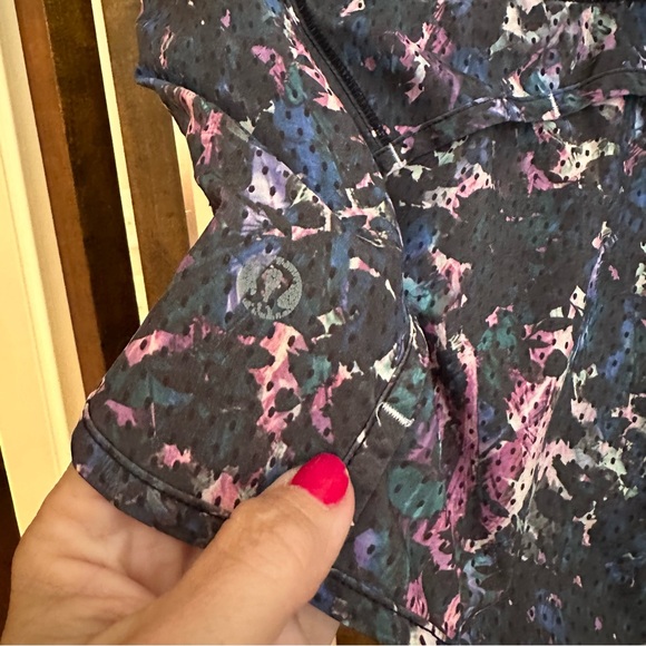 Lululemon Run Speed Up Short 2.5" Inseam Dappled Daze Multi Obsidian Sz 4 - Picture 7 of 7